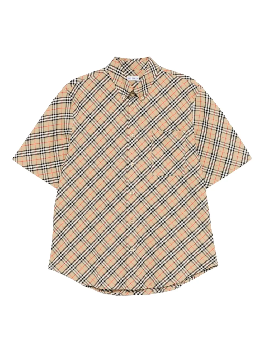 Burberry Checked Short-sleeve Shirt In Multi