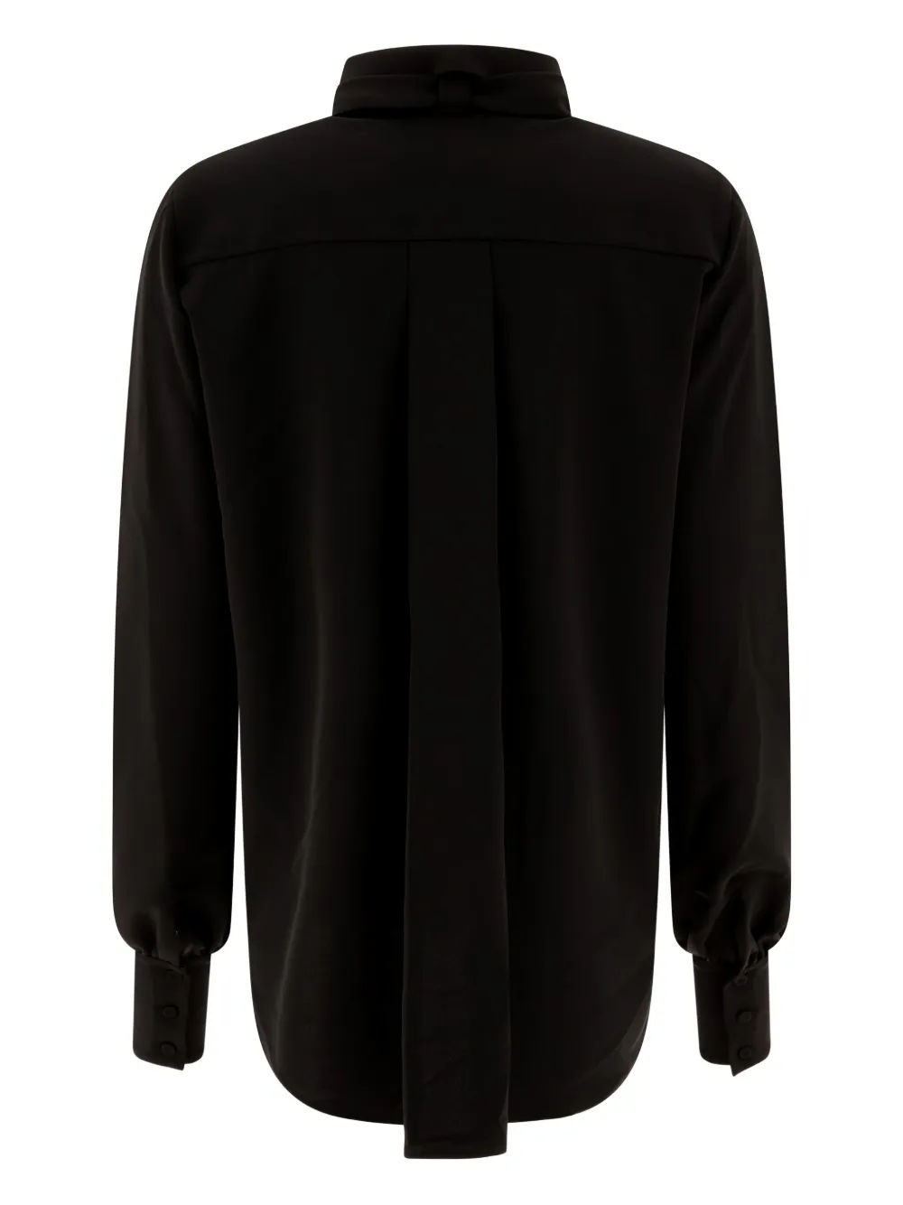 Elie Saab Blouse met geplooide hals - Zwart