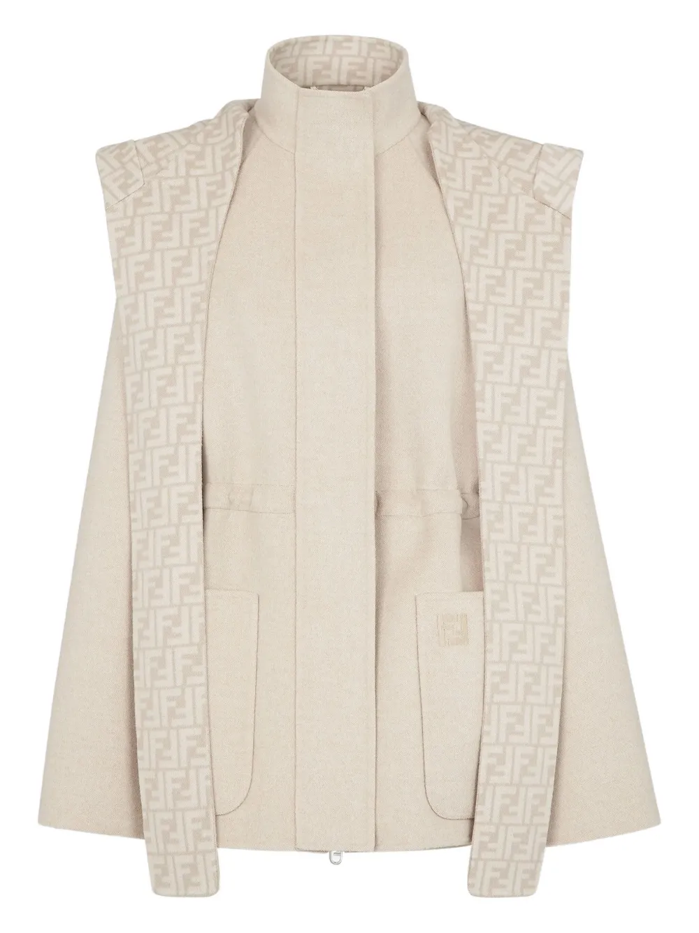 FENDI wool blend jacket | Neutrals | Image 1