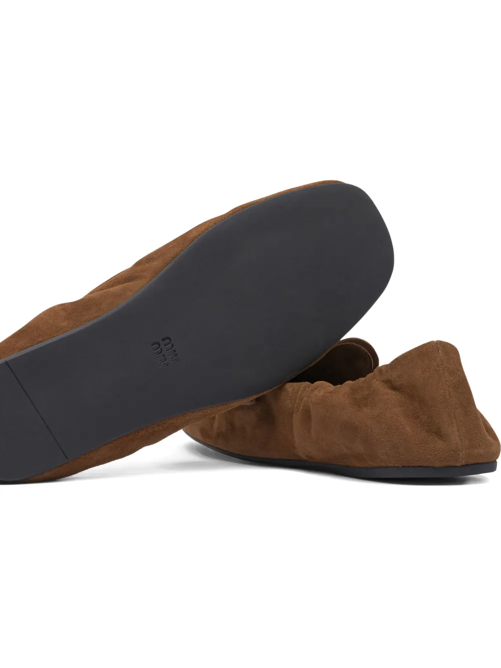 Miu Suède loafers Bruin