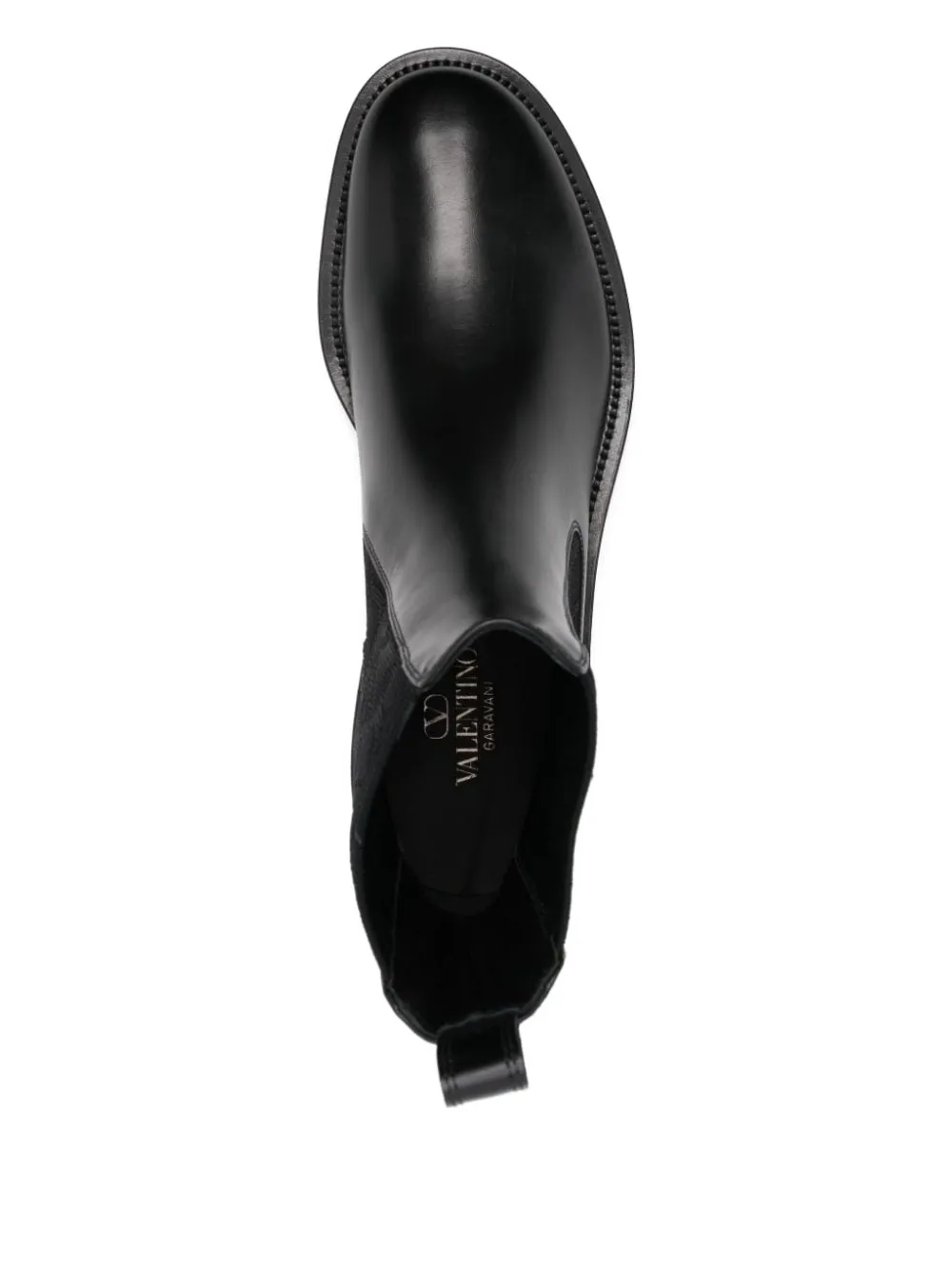 Valentino Garavani Iconographe leren Chelsea laarzen BLACK