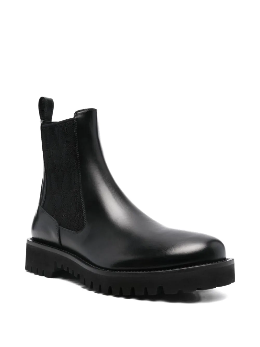 Valentino Garavani Iconographe leren Chelsea laarzen BLACK