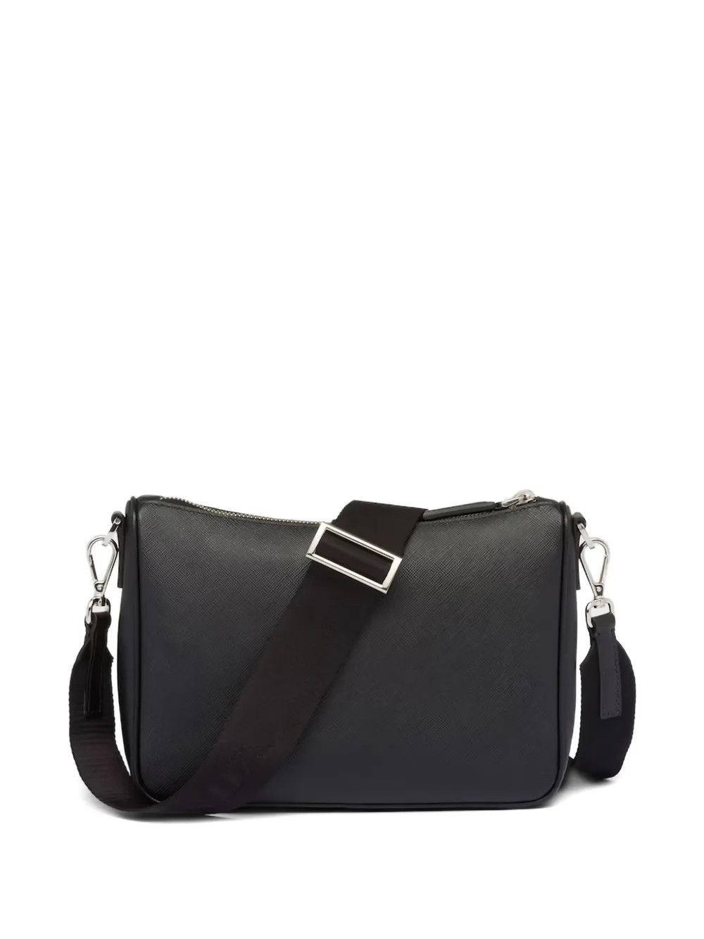 Prada Leren schoudertas - Zwart