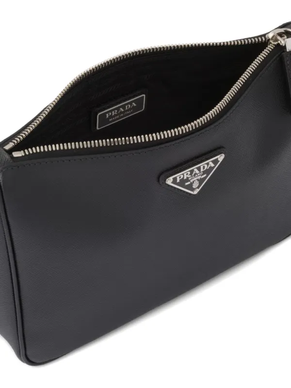 バッグ PRADA leather one shoulder bag black Prada Saffiano Leather Shoulder Bag | Black | FARFETCH RO