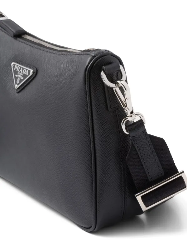 バッグ PRADA leather one shoulder bag black Prada Saffiano Leather Shoulder Bag | Black | FARFETCH RO