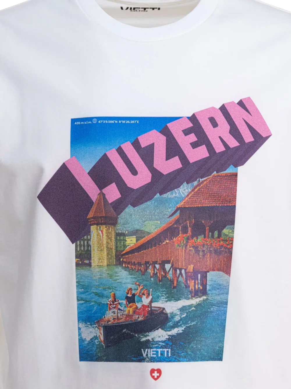 Vietti Merchandise Luzern Graphic-print T-shirt In White