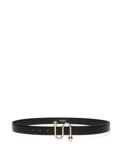 Sportmax S-buckle leather belt