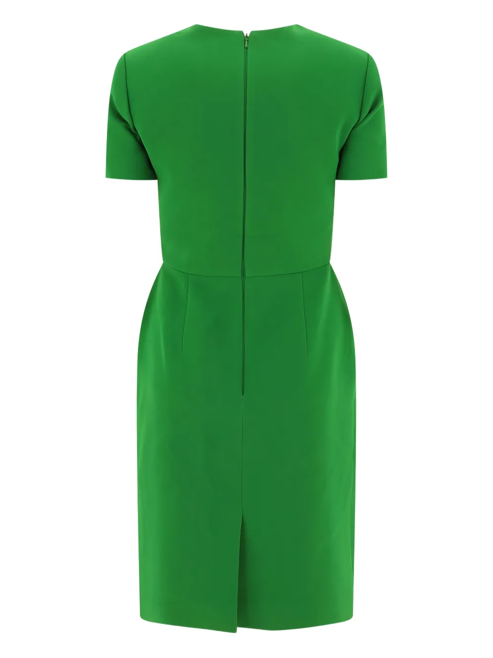 Elie Saab Jurk verfraaid met kristallen en korte mouwen - Groen