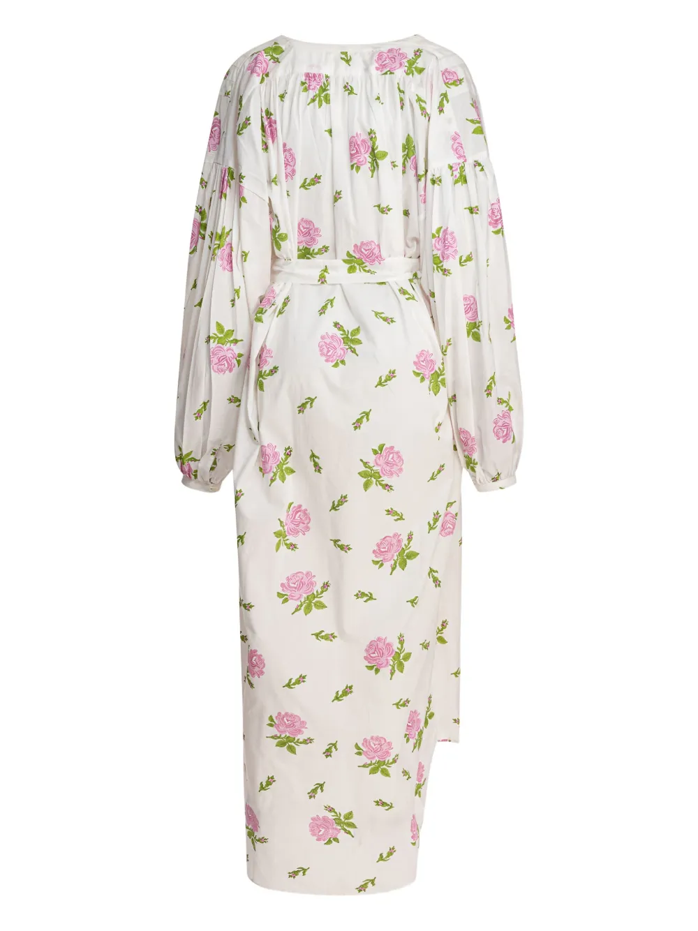 La Maison Talulah Jurk met rozenprint - Wit