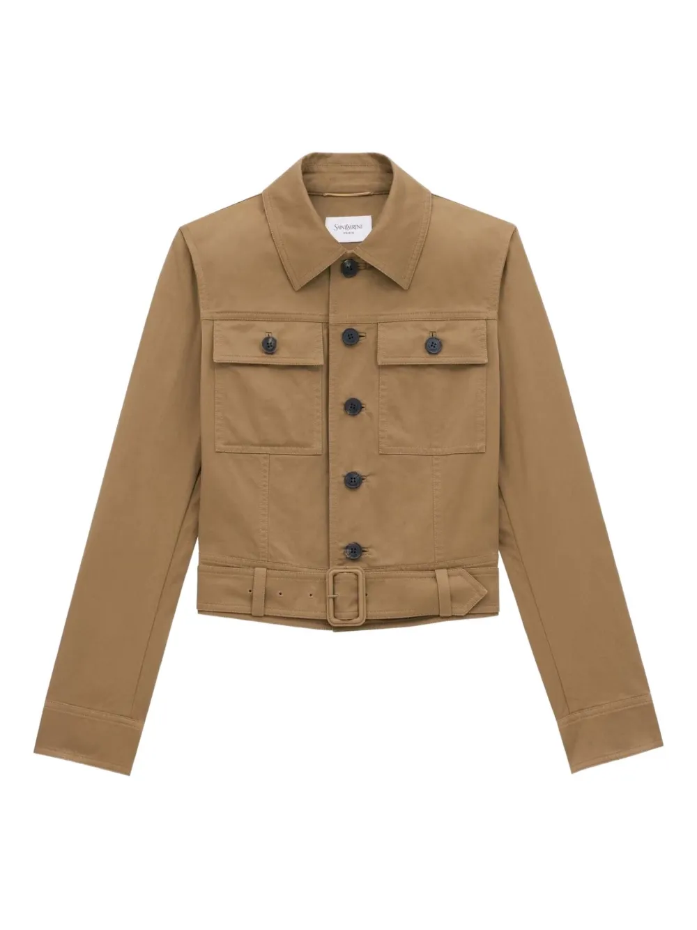 Saint Laurent chamarra con cinturón | neutro | Image 1