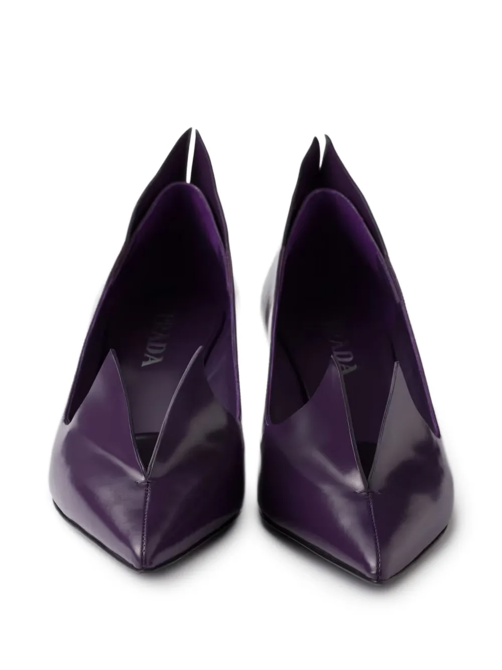 Prada 55 mm Pumps met puntige neus Paars