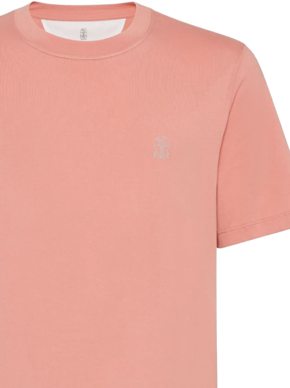 Brunello Cucinelli Katoenen T-shirt met geborduurd logo - Roze