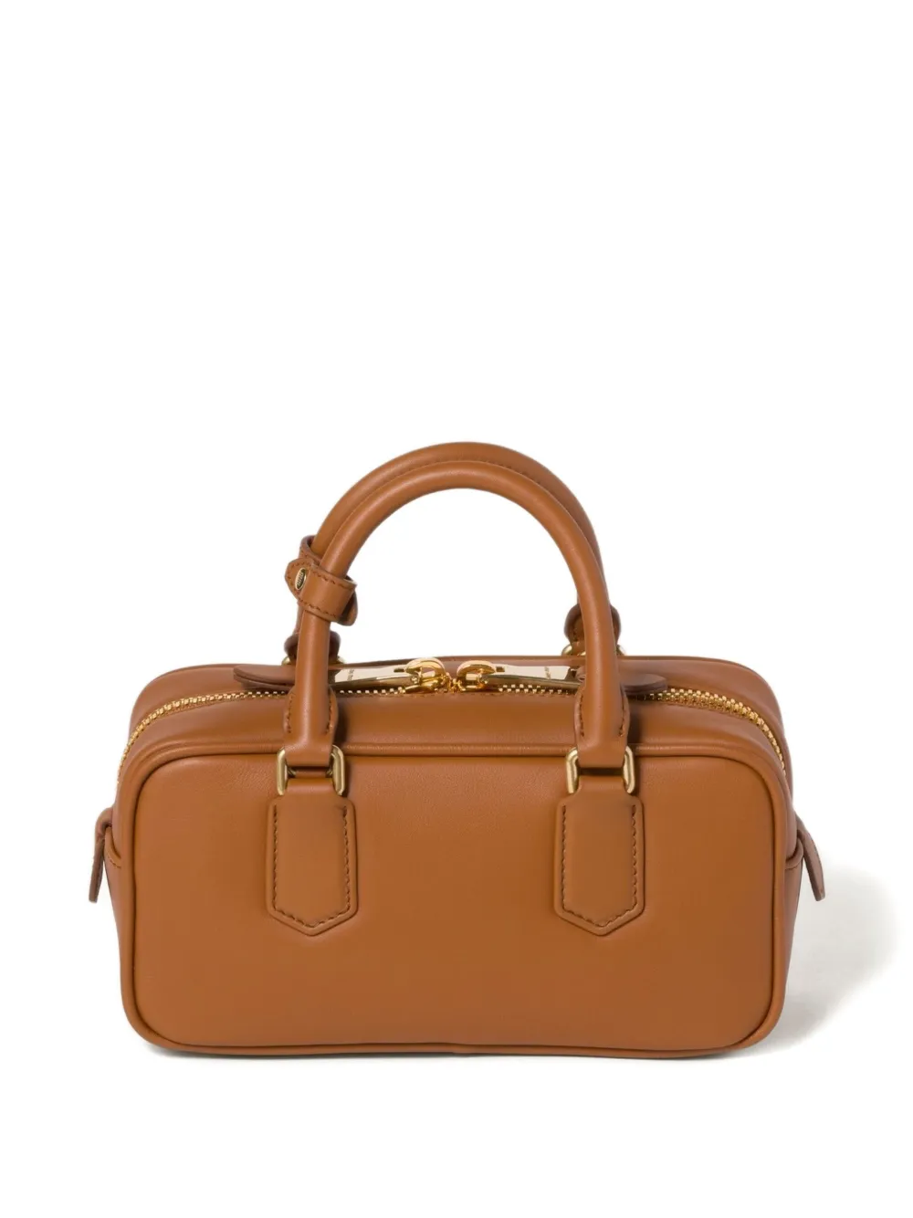 Miu Miu Regular Arcadie leren shopper - Bruin