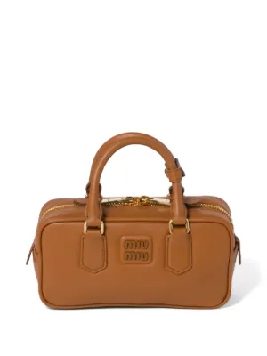 Miu Miu Arcadie レザーバッグ | オレンジ | FARFETCH JP