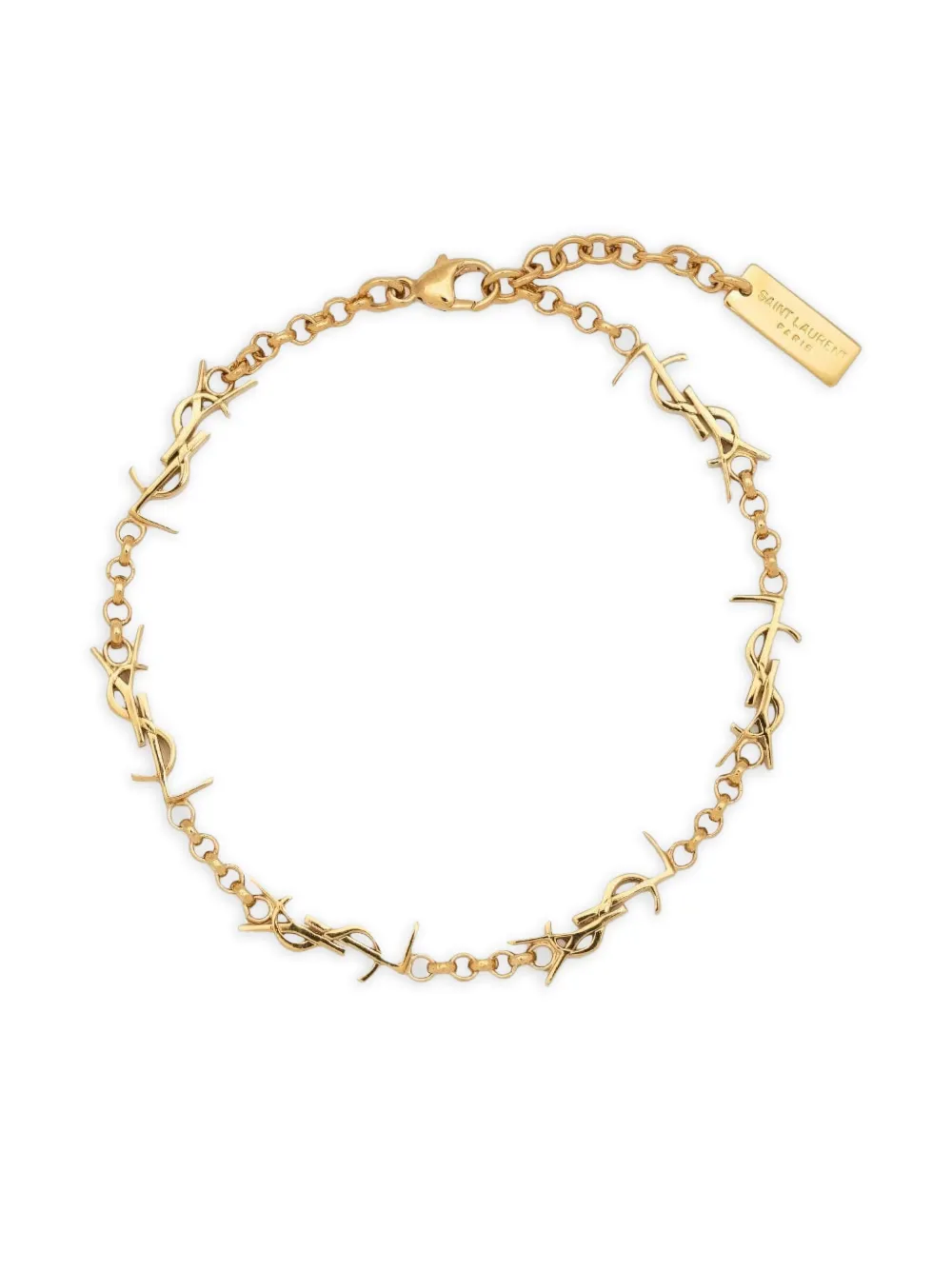 Saint Laurent Cassandre チェーンブレスレット - ゴールドトーン Saint Laurent Cassandre チェーンブレスレット - ゴールドトーン