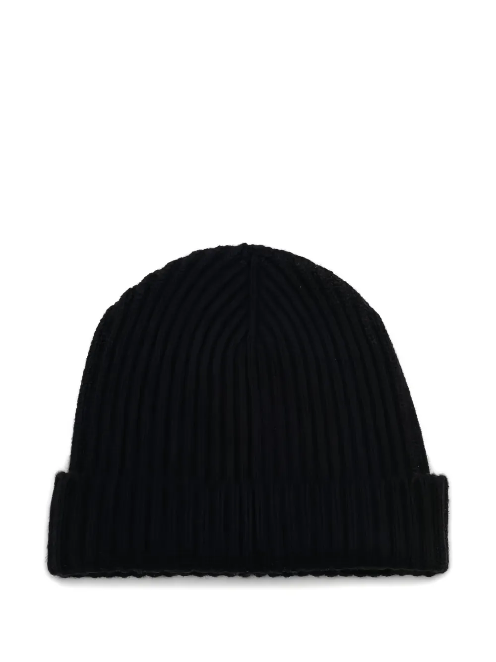 Begg x Co ribbed cashmere beanie | Black | Image 1