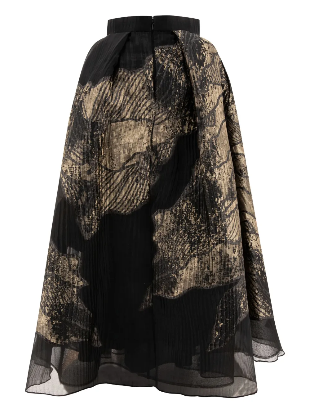 Elie Saab Plooirok - Zwart