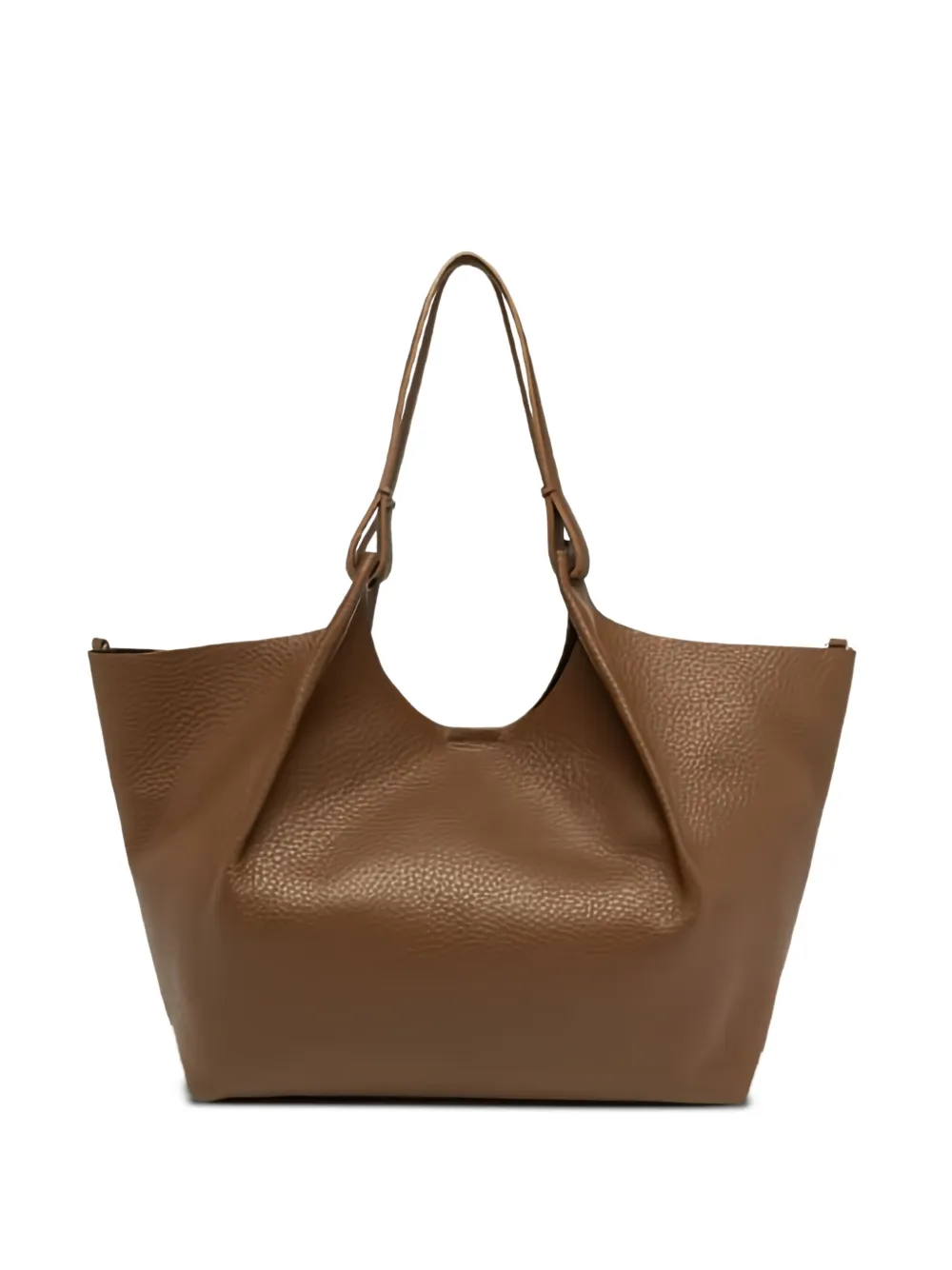 GIANNI CHIARINI Dua leren schoudertas met geknoopt detail - Bruin