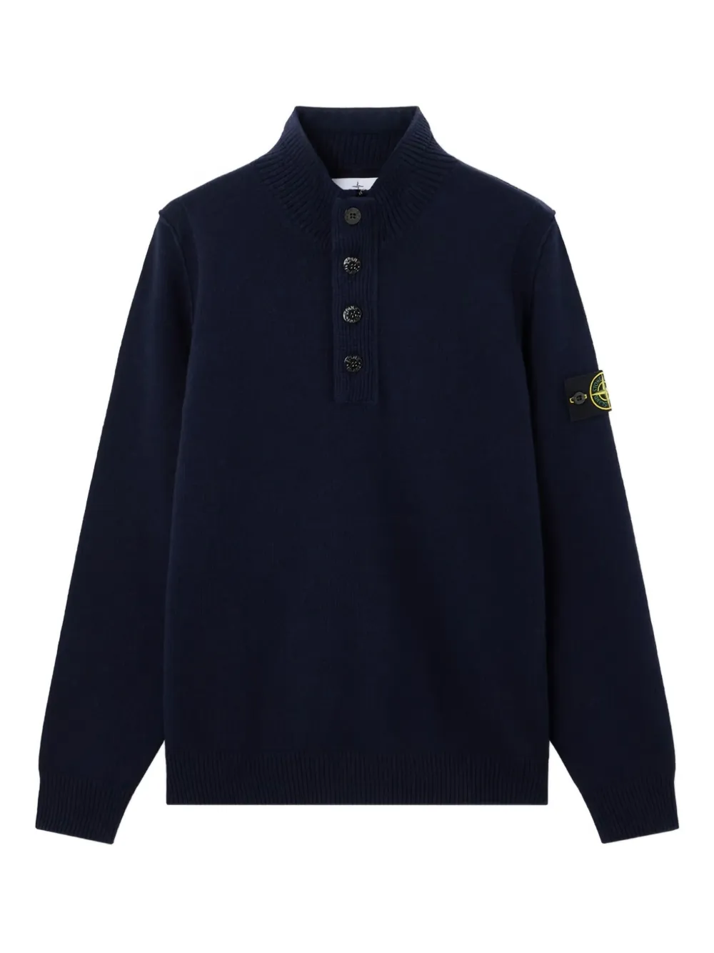 Stone Island button-fastening polo shirt - ブルー Stone Island button-fastening polo shirt - ブルー