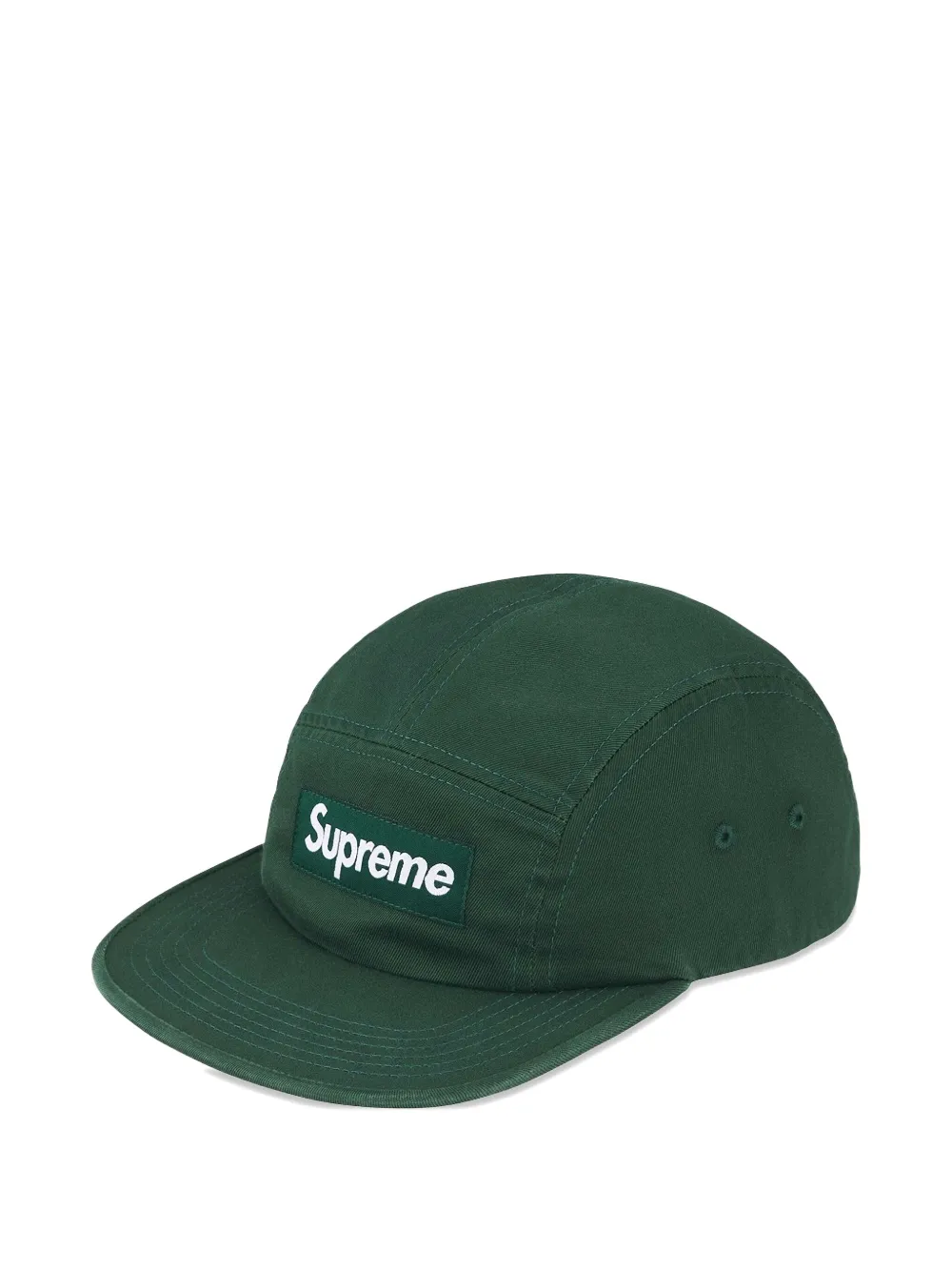 Supreme Washed Chino Twill Camp Cap In Gray