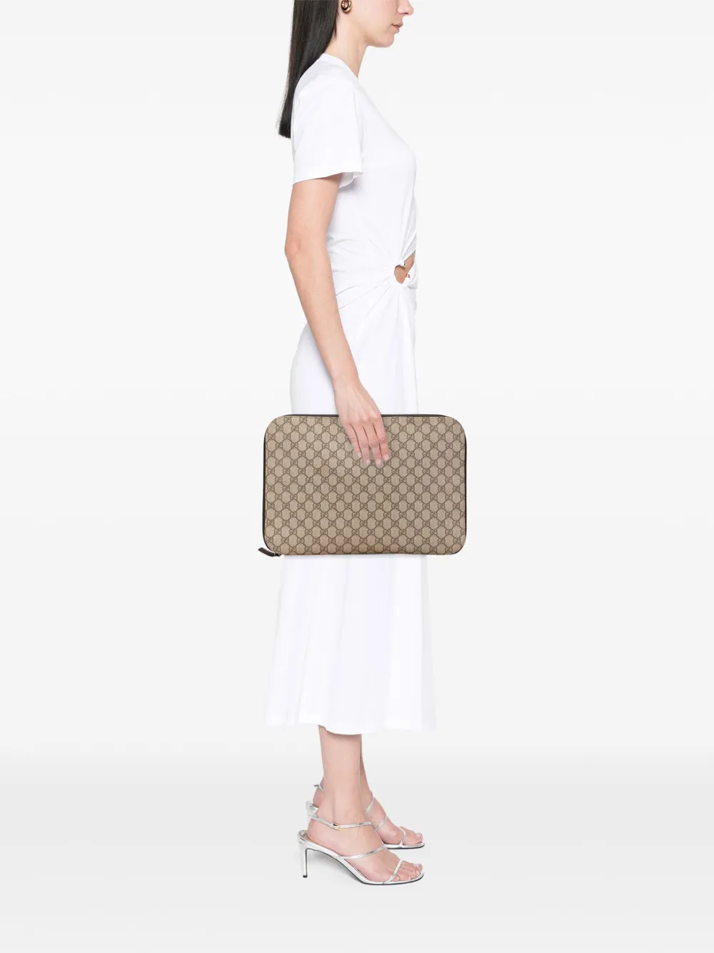 Gucci Pre-Owned شنطة كلاتش 'GG سوبريم بورتفوليو' 2000-2015 | كلاسيكيات | Image 2