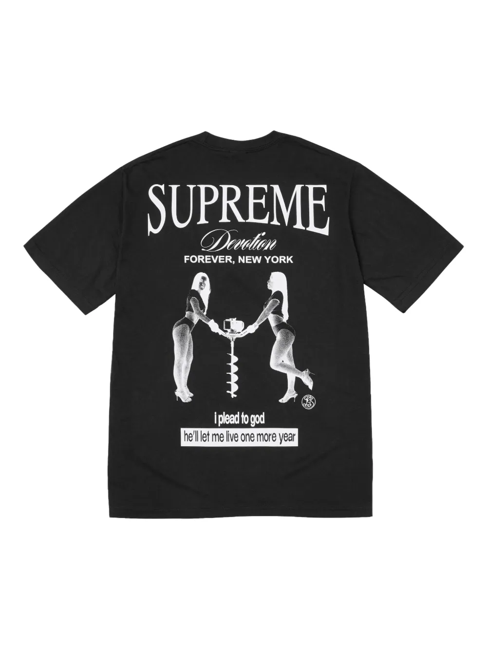 Supreme Devotion circular-logo T-shirt - Zwart