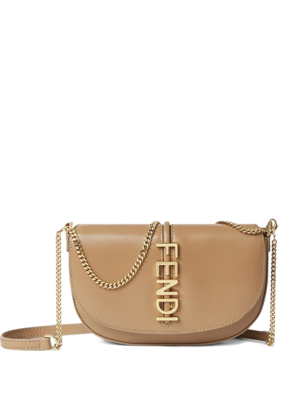 FENDI Fendigraphy cross body bag - Marrone