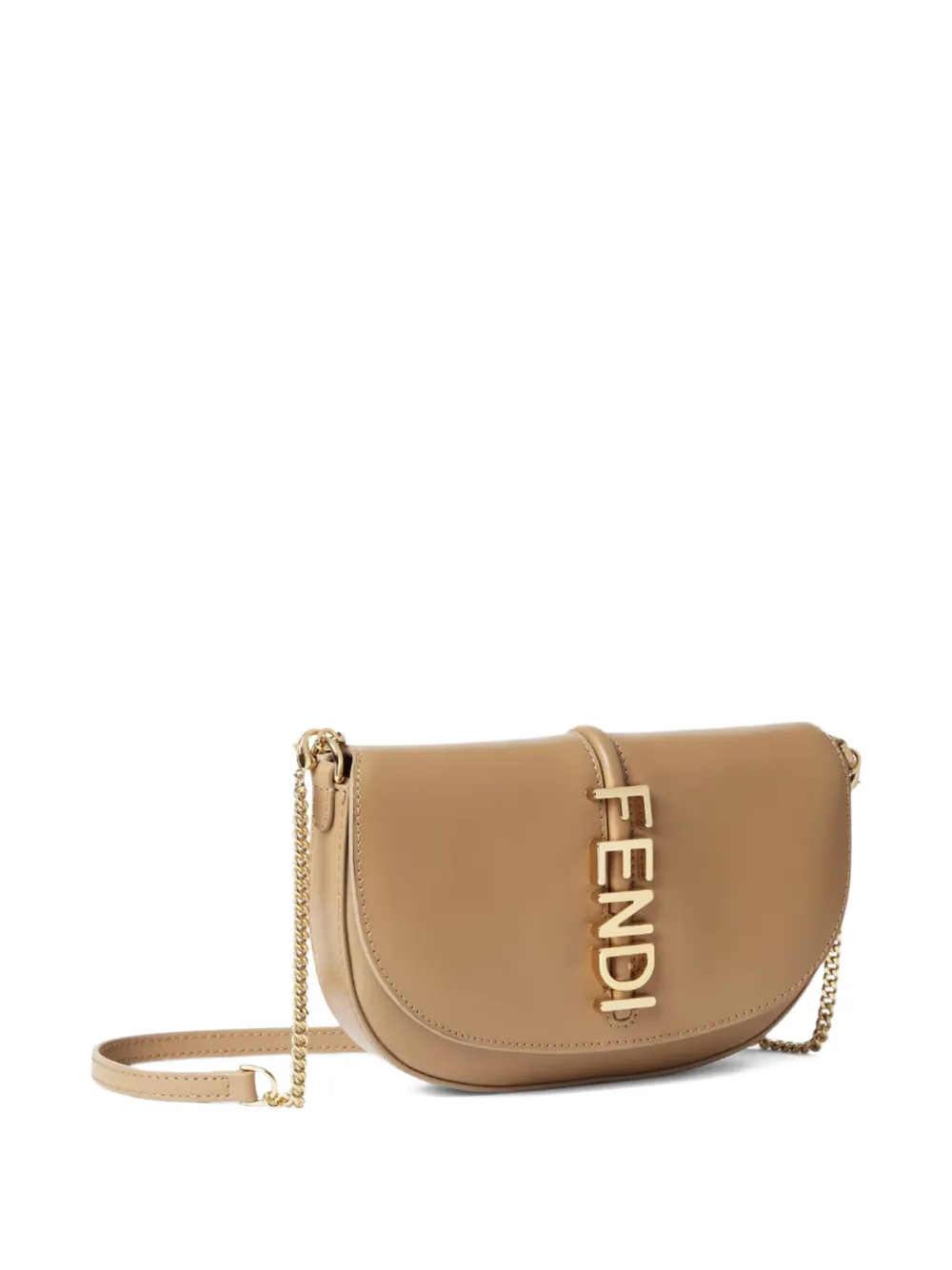 FENDI graphy crossbodytas met logo Bruin