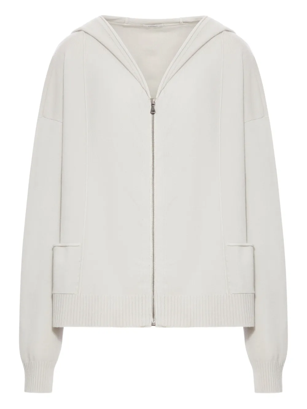 Transit Hooded Zip-up Jacket In White