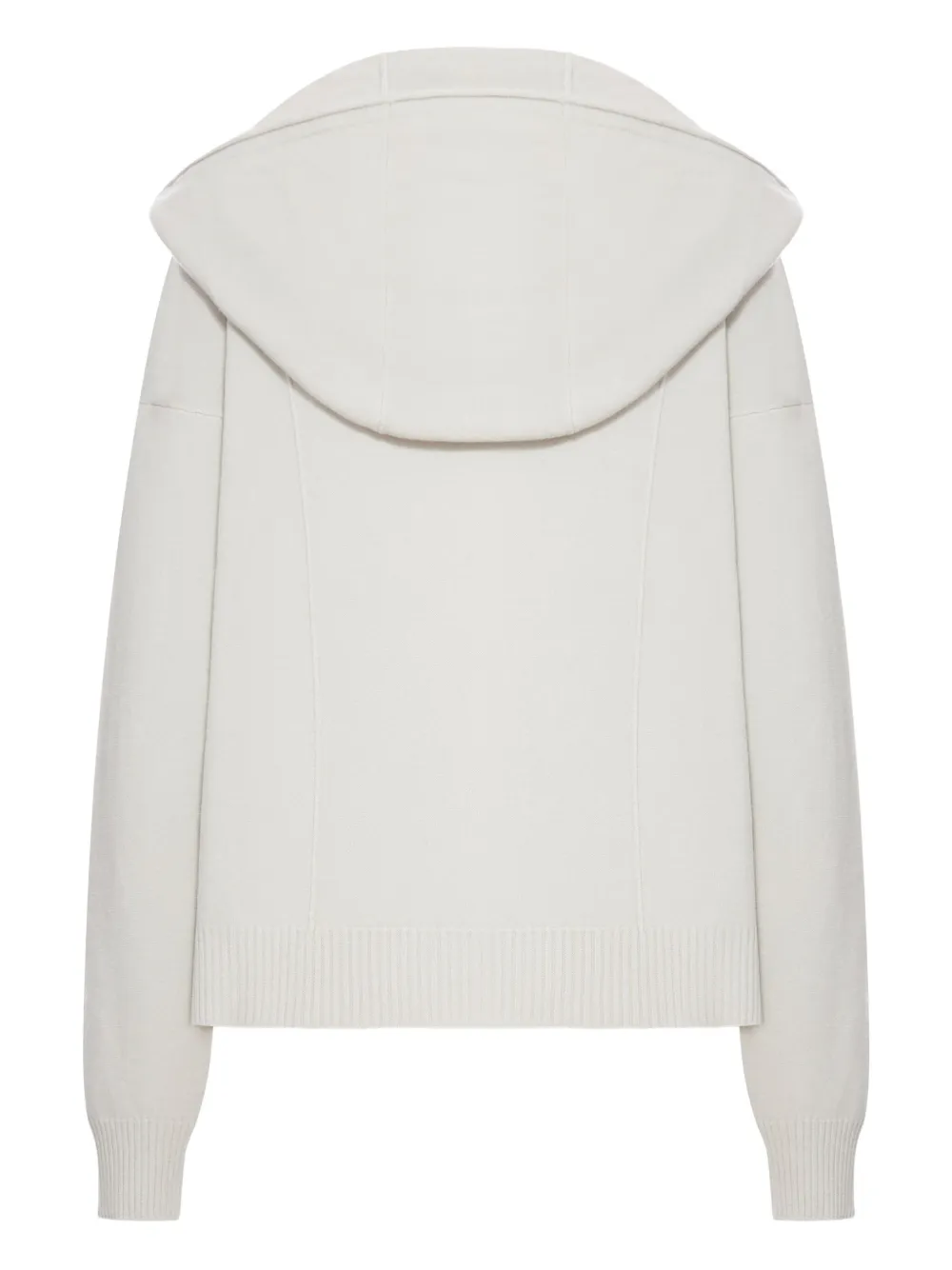 Transit Hooded Zip-up Jacket In White