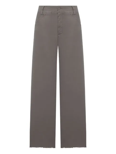 Transit frayed-hem pants