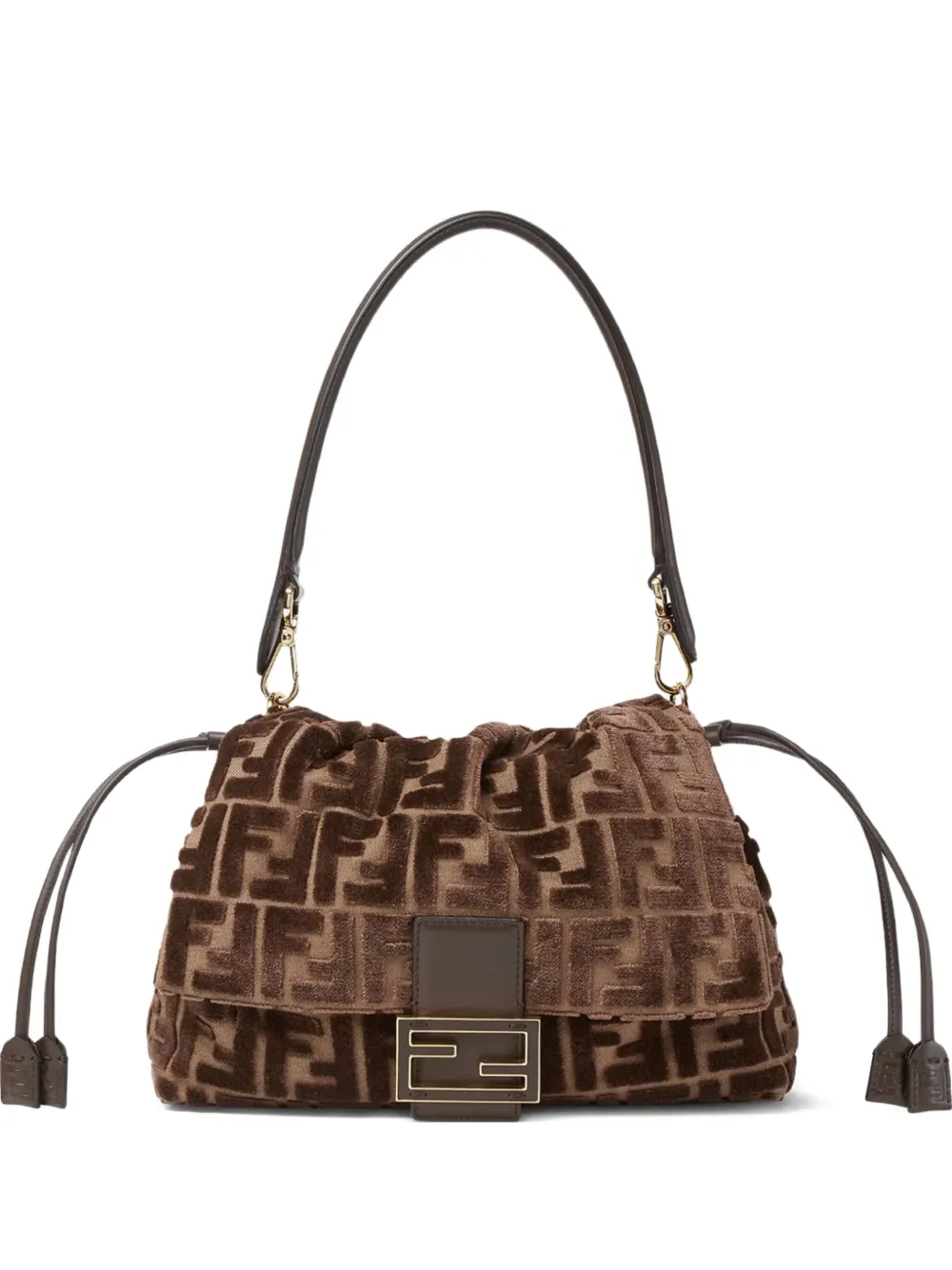 Fendi Medium Mamma Baguette Shoulder Bag In Brown