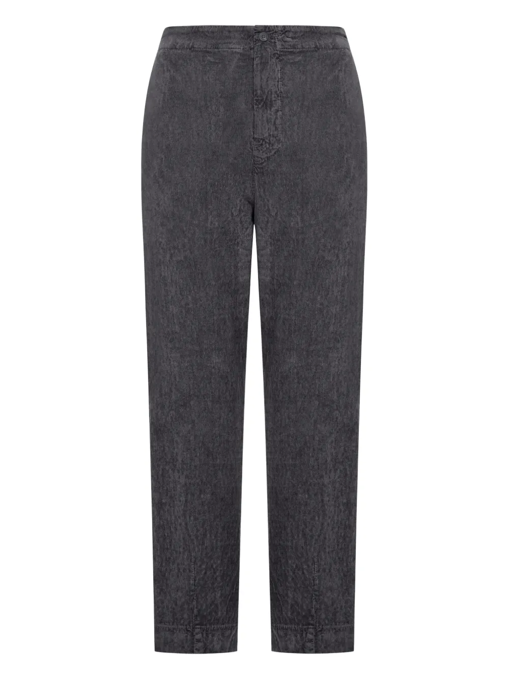Transit Regular Fit Velvet Ribbed Trousers In Gray