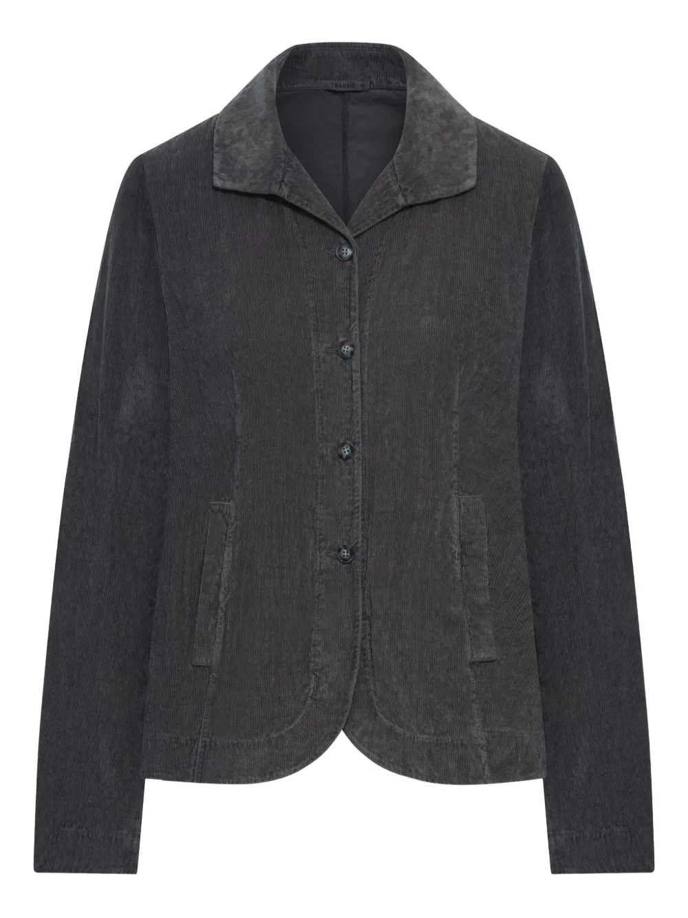 Transit corduroy button jacket | Black | Image 1