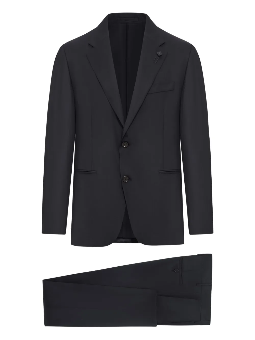 Lardini single-breasted wool suit | Black | Image 1