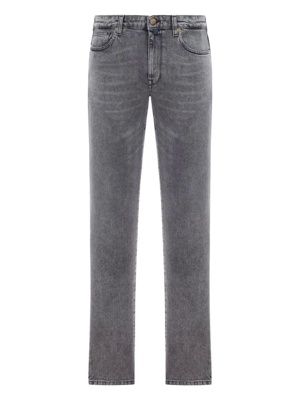 Incotex Cotton Denim Jeans In Gray
