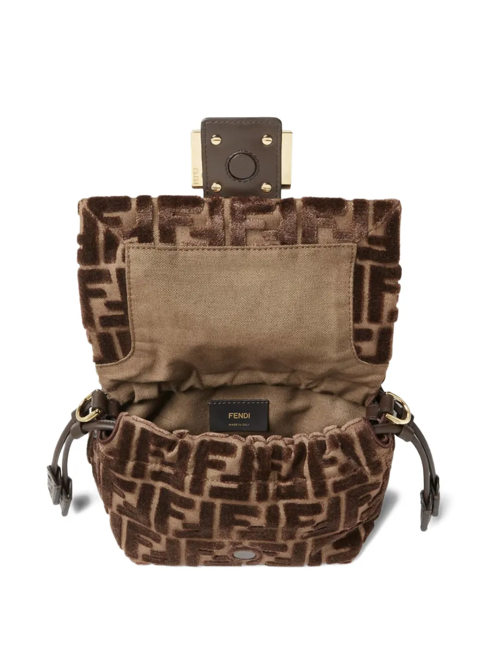 Fendi Tobacco Mamma Baguette Shoulder Bag In Brown