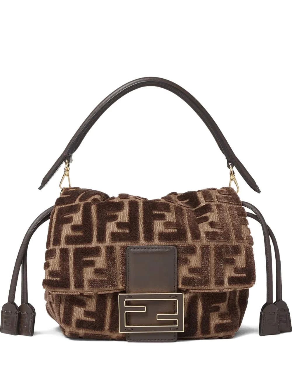 FENDI small Mamma Baguette tote bag - ブラウン FENDI small Mamma Baguette tote bag - ブラウン
