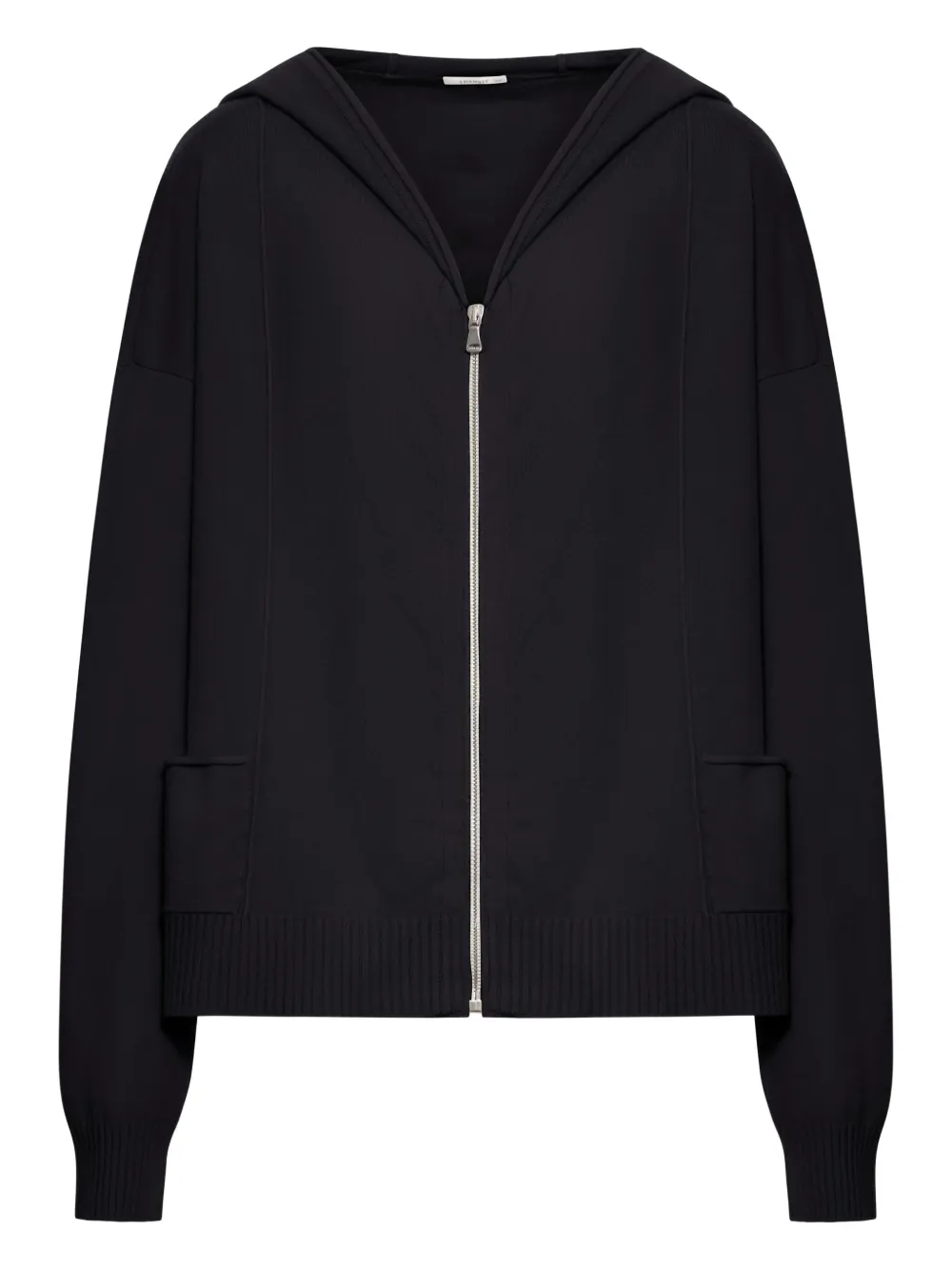 Transit Zip-up Hooded Jacket In Black