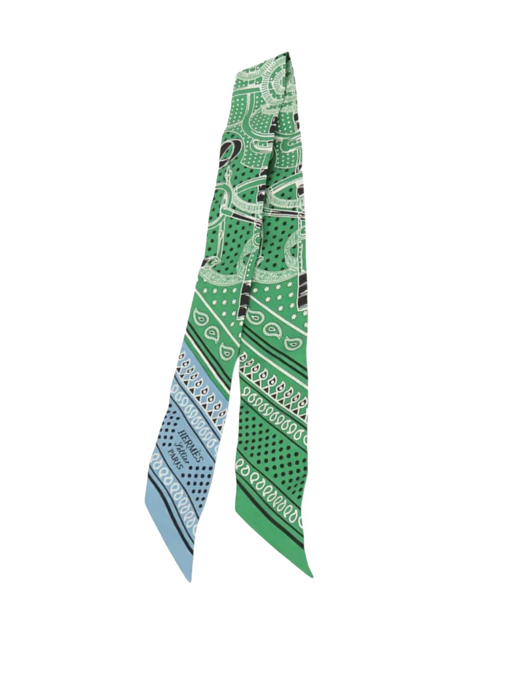 Hermès Pre-Owned 2019-2025 Eperon d'Or Bandana Silk Twilly Scarf scarves | Image 2