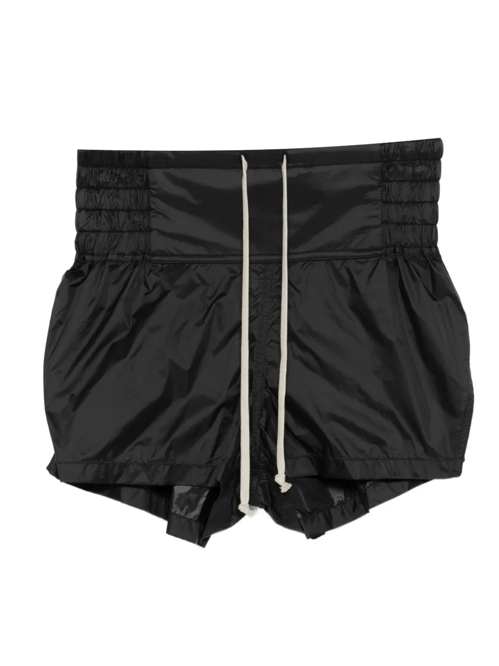 Rick Owens shirred drawstring-waist boxing trousers | Black | Image 1