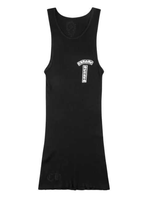 Chrome Hearts top de tejido fino con logo estampado