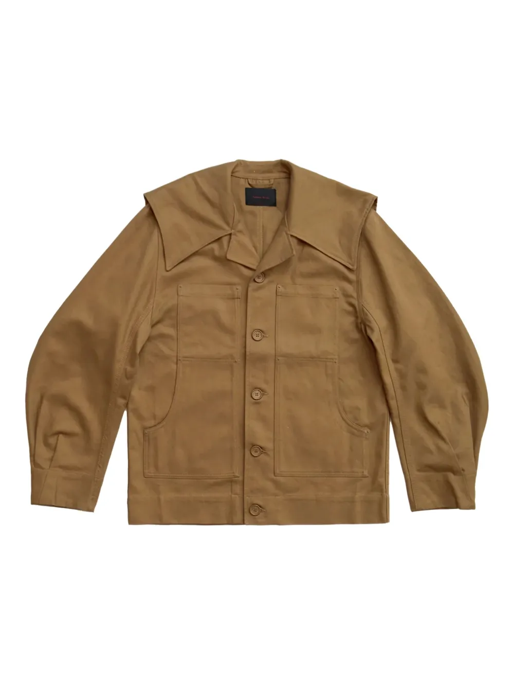 Simone Rocha long sleeve shirt jacket | Brown | Image 1