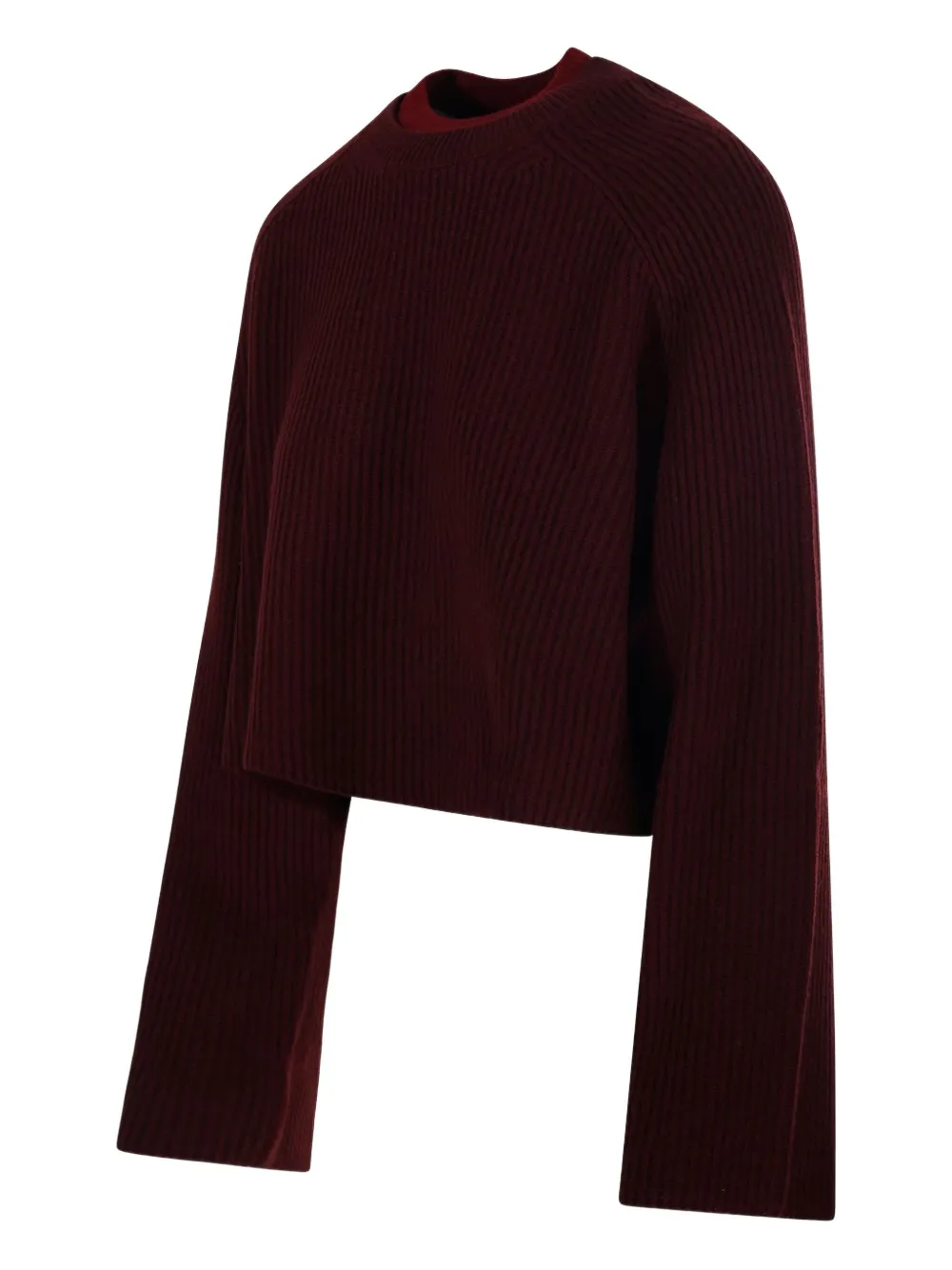 Max Mara Long-sleeved Sweater In Red