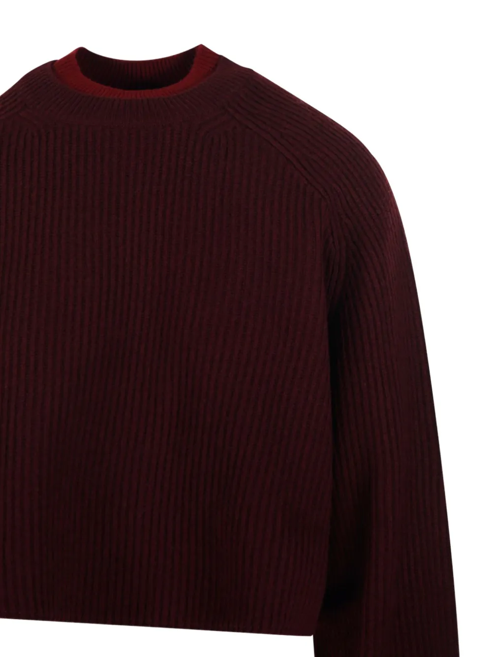 Max Mara Long-sleeved Sweater In Red