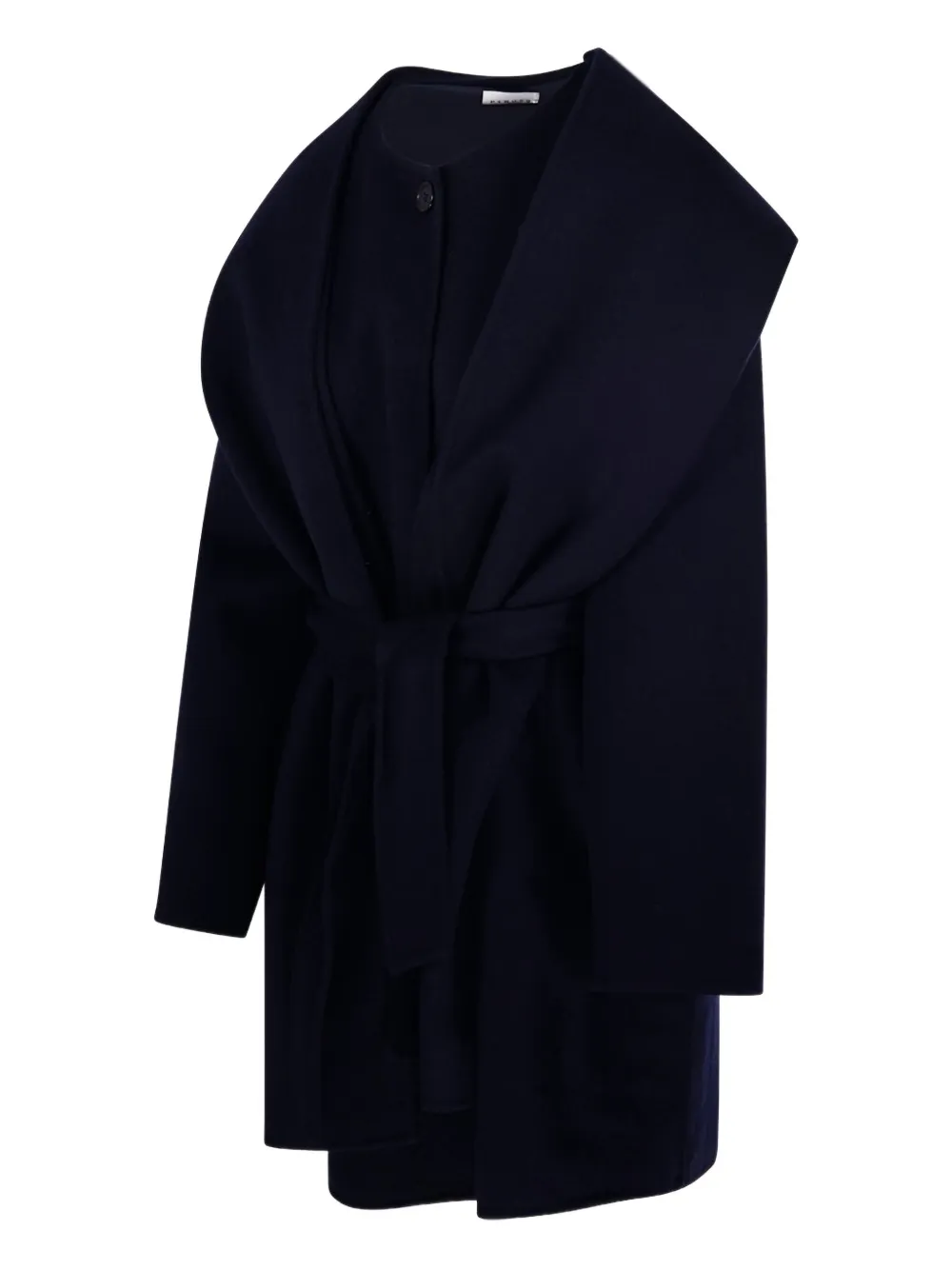 P.A.R.O.S.H. Gedrapeerde jas met ceintuur Blauw