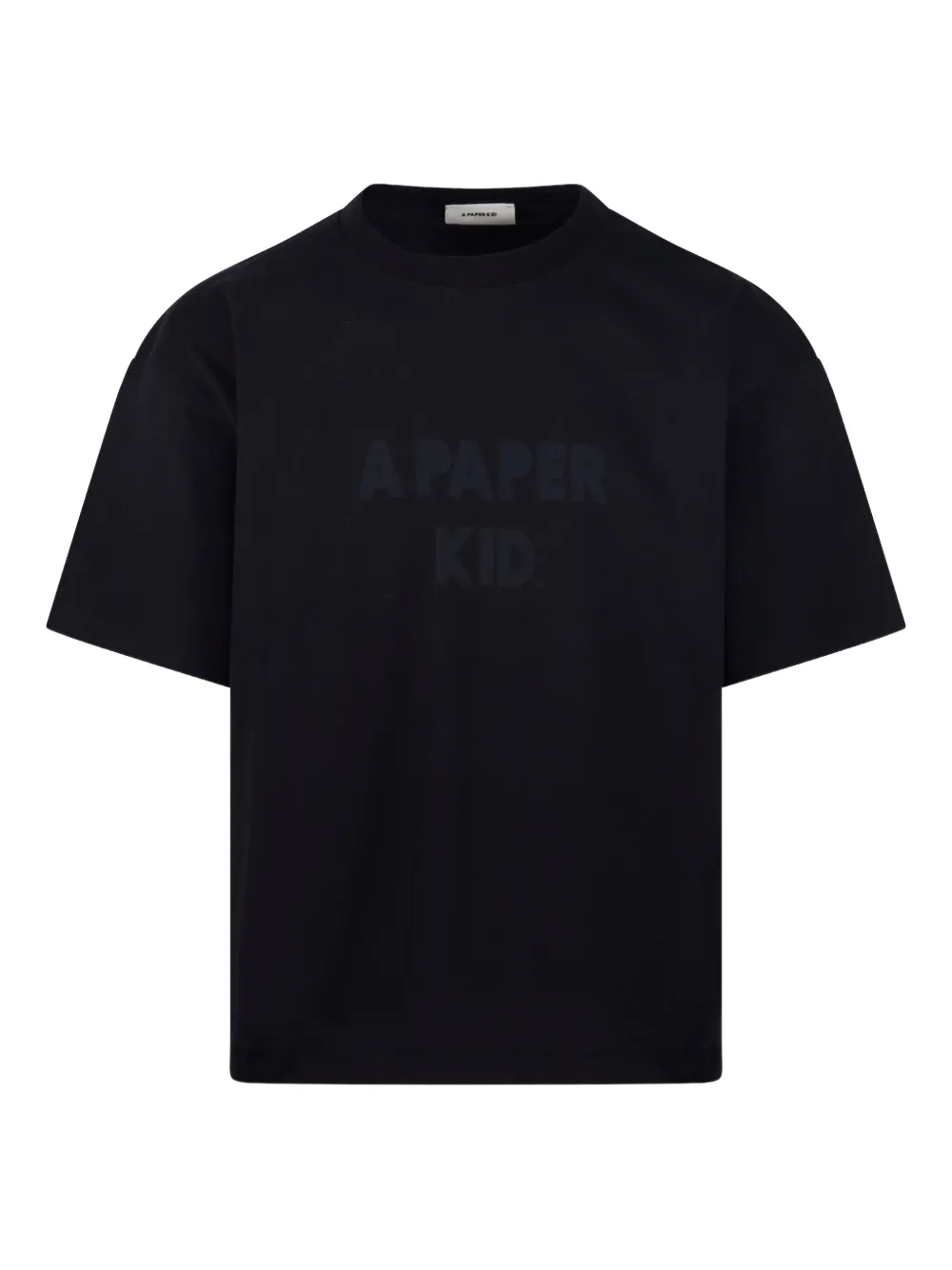 A Paper Kid logo print T-shirt | Black | Image 1