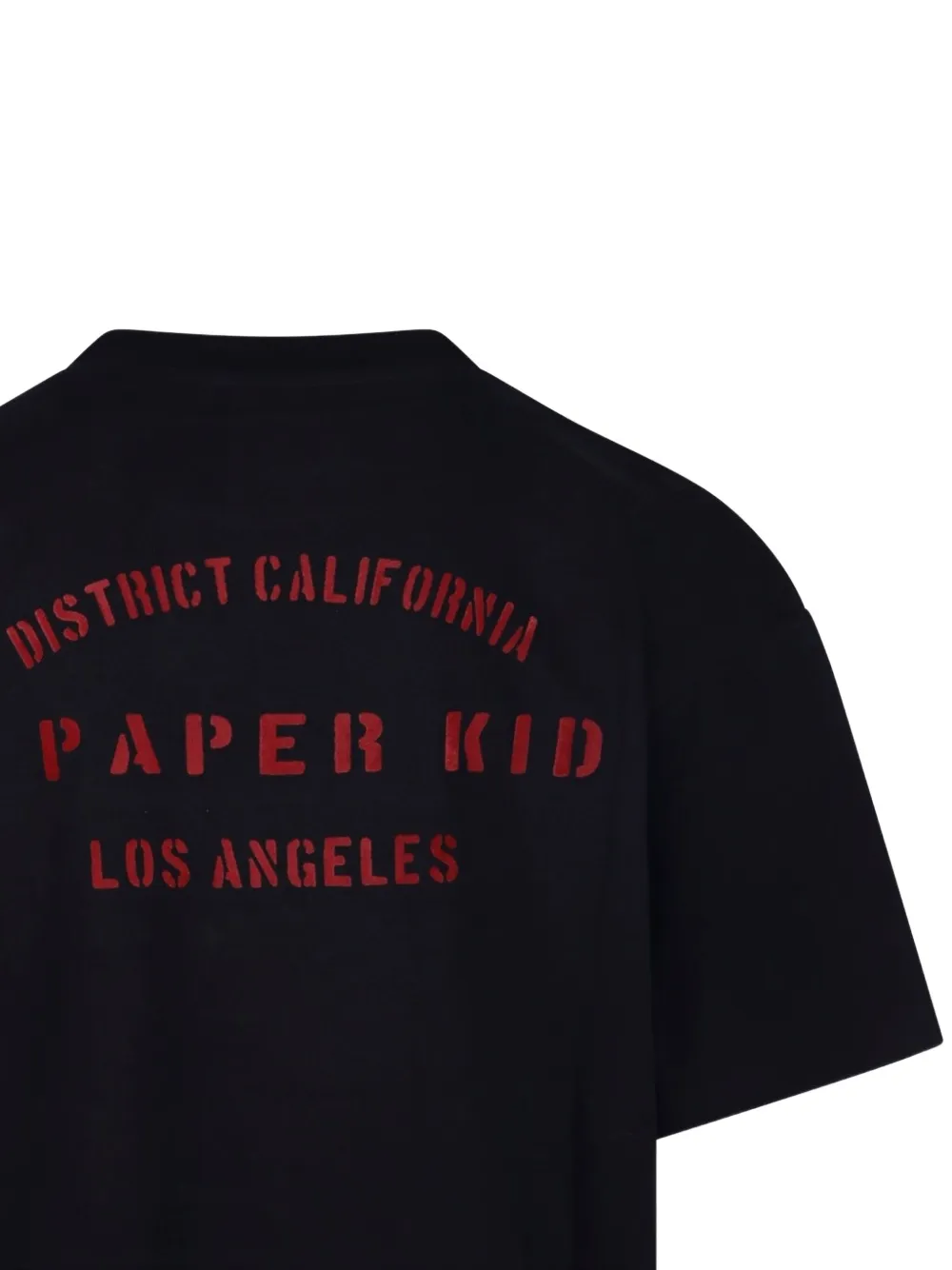 A Paper Kid T-shirt met logoprint Zwart