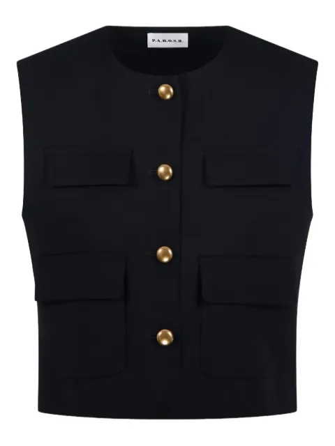 P.A.R.O.S.H. pocket-detail buttoned waistcoat