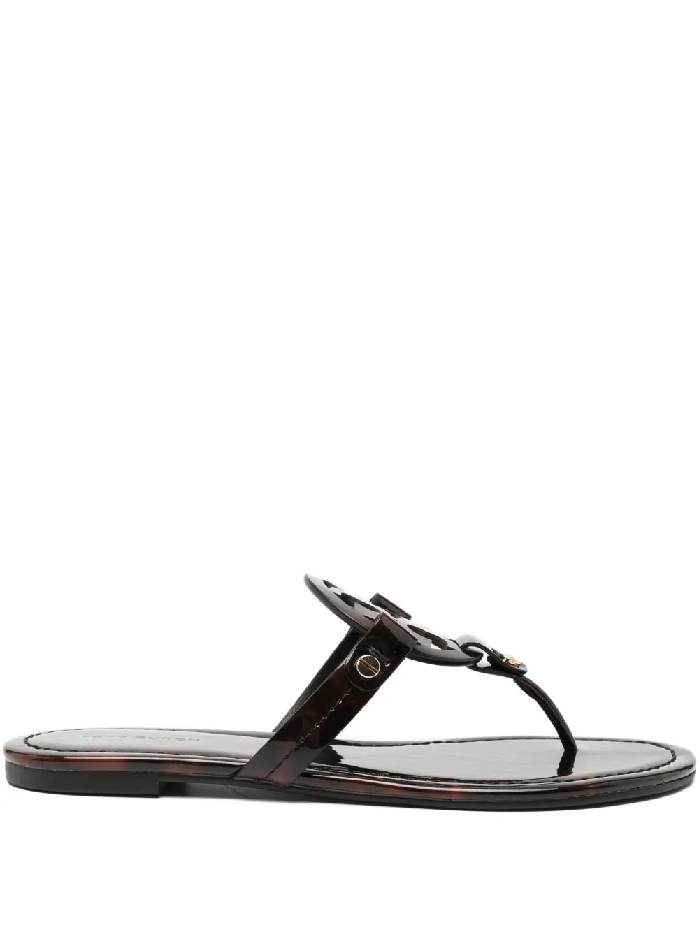 Tory Burch Logo Flip-flop In Brown
